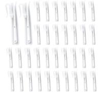 EpheyFIF 100 Pcs 2.76 x 1.18 Inch Plastic Curtain Hooks, Adjustable Pinch Pleat Hooks for Drapes, Wear-Resistant PP Hooks for Light and Heavy Curtains