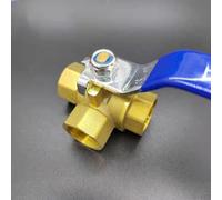 EpheyFIF 1PC 3 Way Brass Ball Valve L/T Bore Home Garden Home Improvement Plumbing Fixtures Valves Internal Thread for Water Oil Gas