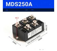 EpheyFIF 1Pc MDS20A-300A/500A/800A/1000A/1200A 1600V Three Phase Rectifier Bridge Stack