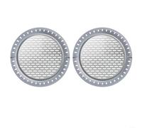 EpheyFIF 2 Pack 304 Stainless Steel Shower Drain Cover, Hair Catcher 5 Inch with Non-Clogging Design Silicone Edges Easy Removal Handles Rust-Resistant Bathroom Accessory