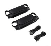 EpheyFIF 2 Pack Car Seat Cooling Fan with Adjustable Settings - USB C Rechargeable Backseat Air Circulator for Pets & Passengers - Quiet Portable Vehicle Fan for SUV Van Truck RV(Black)