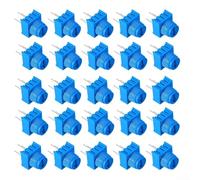 EpheyFIF 20PCS Trimmer Potentiometer 10K Ohm, 1K 10K 50K 100K Ohm Trim Potentiometer with Blue Knob Top Adjustment Horizontal Variable Resistors(1K/10K/50K/100K)