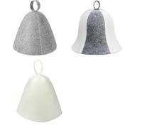 EpheyFIF 3 PCS Sauna Hat For Women, Felt Sauna Hats For Heat Protection Sauna Hats Thicken Wool Felt Shower Cap Turban Quickly Towel