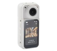 EpheyFIF 4K Action Camera with 1.47 Inch IPS HD Display Magnetic Mount Compact Body Camera 2.7K 15FPS 1080P 30FPS Video Recording 180 Degree Wide Angle for Vlogging Travel Pet Walking(White)