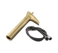 EpheyFIF All Copper Retro Hot And Cold Basin Over Counter Basin Waterfall Faucet Black/Gold Vintage Bathroom Faucet Accessories