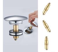 EpheyFIF Basin Sink Bath Pop Up Click Clack Plug, A1112 Replacement Waste Pop Up Clack Slotted Plug Bolt Spring, for Most Bathroom Bathtub Sink Drain Stopper(3pcs)