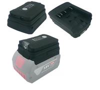 EpheyFIF Battery Adapter With LED Light And USB-Type-C Output For Bosch 18V Lithium Battery Power Tool Charging And Flashlight Use