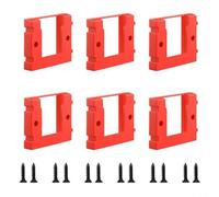 EpheyFIF Battery Holder Wall Mount for Einhell for Power for X-Change 18V Batteries, 6 Pack ABS Battery Dock Holder, Secure Storage Rack for Workshop, Garage, Construction Site