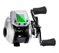 EpheyFIF Digital Baitcasting Fishing Reel with 7.2:1 Gear Ratio, Dual Temperature and Time Display, Real-Time Line Length and Depth Memory, Backlight for Night Fishing(Right)