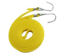EpheyFIF Extra Long Bungee Strap Ropes, Heavy Duty Elastic Cord for Hand Truck Car Bike Motorcycle Luggage Tie Down Yellow (4M)