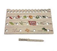 EpheyFIF Gardener Allotment Equipment, Wooden Plant Ruler Plant Tools, With Holes Gardening Tools Spacing-Measurement For Vegetable Garden