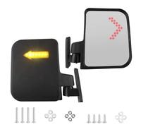 EpheyFIF LED Side Mirrors With LED Turn Indicators 12V 20 * 20 * 10CM Flexible Foldable For Golf Cart With LED Turn Indicators