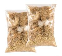 EpheyFIF Mixed Nesting Material for Birds | Natural Blend of Jute Silk, Cotton & Raffia | Soft, Dust-Free & Easy to Clean | Perfect for Budgies, Parrots, Finches & Canaries
