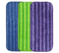 EpheyFIF Pack of 3 Reusable Microfiber Mop Pads for Swiffer for WETJET, Washable Refills for Hardwood Tile Stone Floors, 11.8x5.5 Inch Cleaning Cloths(3 Pack)