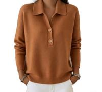 EpheyFIF Polyester Knit Pullover Sweater Women Solid Color Casual | Polyester material, lightweight warmth, easy care wash, durable knit, seven color choices