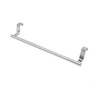 EpheyFIF Towel Rail Holder Over Door Tea Towel Holder Rack Bathroom Rail Cupboard Hanger Kitchen Hook(Silver (36.5cm))