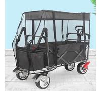 EpheyFIF Wagon Mosquito Mesh Net Cover, for Collapsible Beach Folding Wagon, Mosquito Net Bug-Net Cover Wagon Net Cover Accessories Attachment
