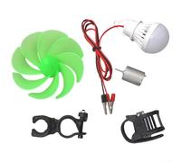 EpheyFIF Wind Power Generator, Power Alternative Energy Generator, Wind Turbine Generator Kit DIY Teaching Model, Mini Wind Turbine Motor Blade W/Bulb DIY Kit