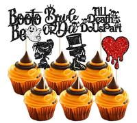 Ephlyn 24Pcs Multicolour Halloween Bachelorette Cake Toppers