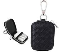 Ephoou Earbud Case, Headphone Storage Case for AirPods Pro 2/ Pro 3/ AirPods 4/3/ 2/1 with Keychain, Zipper Carrying Pouch Bag for Wireless Earbuds, Wired Earphones EB-1Pcs Cable Lattice Black