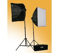 ePhoto 3000-Watt Digital Photography Studio Video Lighting Kit 2 Softbox Studio Video Light Lighting H9060S