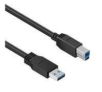 EPHY USB 3.0 Printer Cable | 1.8m/6ft | USB 3.0 A Male to B Male SuperSpeed 5Gbps Printer Scanner Cable For USB 3.0 Printer, Scanner, External Hard Drive, HDD Enclosure, Docking Station - 1.8 Metre