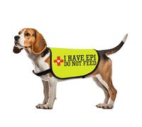 EPI Warning Dog Jacket Vest I Have EPI Do Not Feed Dog Harness Special Diet EPI Dog Gift (EPI-Medium)