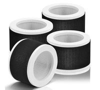 EPI810 Replacement Filter Compatible with EPI810 Air Puri-fier Filter Models KOIOS MEGAWISE MOOKA Air Puri-fier, 3-in-1 Filter with Carbon Pre-Filter H13 True HEPA and Activated Carbon Filter, 4-Pack
