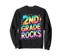 Epic 2ND GRADE ROCKS Last Day Tiny Humans Teacher Sign My Sweatshirt