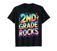 Epic 2ND Grade Rocks Last Day Tiny Humans Teacher Sign My T-Shirt