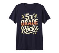 Epic 5th Grade Rocks Teacher Last Day Cutest Pumpkins Band Premium T-Shirt