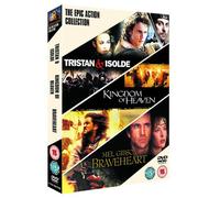 Epic Action Triple (Kingdom Of Heaven, Tristan & Isolde, Braveheart) [DVD]