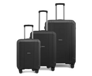 Epic Airwave NEO 4 wheels Suitcase set 3-piece black