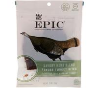 Epic Bar, Bites, Tender Turkey, Savory Herb Blend, 2.5 oz (71 g)