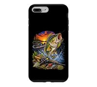 Epic Bass Fishing Scene with Boat on a Sunset Lake Case for iPhone 7 Plus/8 Plus