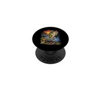 Epic Bass Fishing Scene with Boat on a Sunset Lake PopSockets Adhesive PopGrip