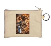 Epic Battle Against Fiery Demon Key Chain Coin Purse Beige