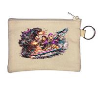 Epic Battle with Fire and Friends Key Chain Coin Purse Beige