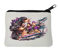 Epic Battle with Fire and Friends Neoprene Coin Purse Pouch 10x11cm White