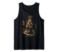 Epic Bible Story Christian Graphic - Daniel and Lions Tank Top