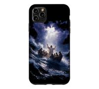 Epic Bible Story Christian Graphic - Jesus Calming The Storm Case for iPhone 11 Pro Max