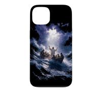 Epic Bible Story Christian Graphic - Jesus Calming The Storm Case for iPhone 13
