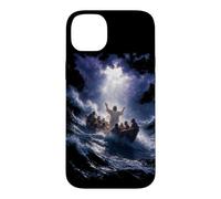 Epic Bible Story Christian Graphic - Jesus Calming The Storm Case for iPhone 14 Plus
