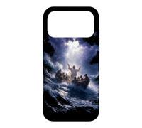 Epic Bible Story Christian Graphic - Jesus Calming The Storm Case for iPhone 17 Pro Max