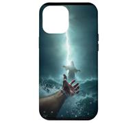 Epic Bible Story Christian Graphic - Jesus Saving Peter Case for iPhone 12 Pro Max
