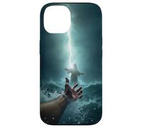Epic Bible Story Christian Graphic - Jesus Saving Peter Case for iPhone 14