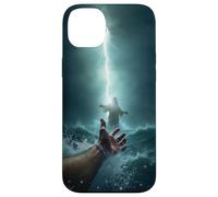 Epic Bible Story Christian Graphic - Jesus Saving Peter Case for iPhone 14 Plus