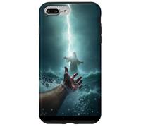Epic Bible Story Christian Graphic - Jesus Saving Peter Case for iPhone 7 Plus/8 Plus