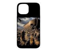 Epic Bible Story Christian Graphic - Noah & Ark Animals Case for iPhone 15