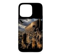 Epic Bible Story Christian Graphic - Noah & Ark Animals Case for iPhone 15 Pro Max